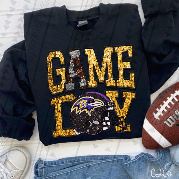 Game Day Faux Football Teams DTF 1 of 2
