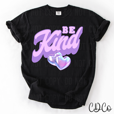 Be Kind Holo Heart 3698 DTF
