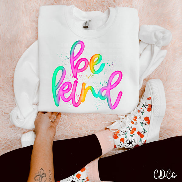 Be Kind Bright Script 5262 DTF