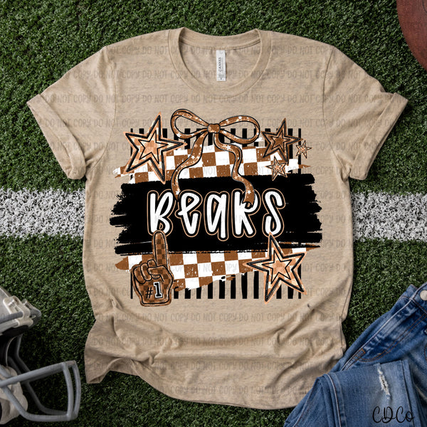 Brushstroke Striped Checkered Mascots DTF