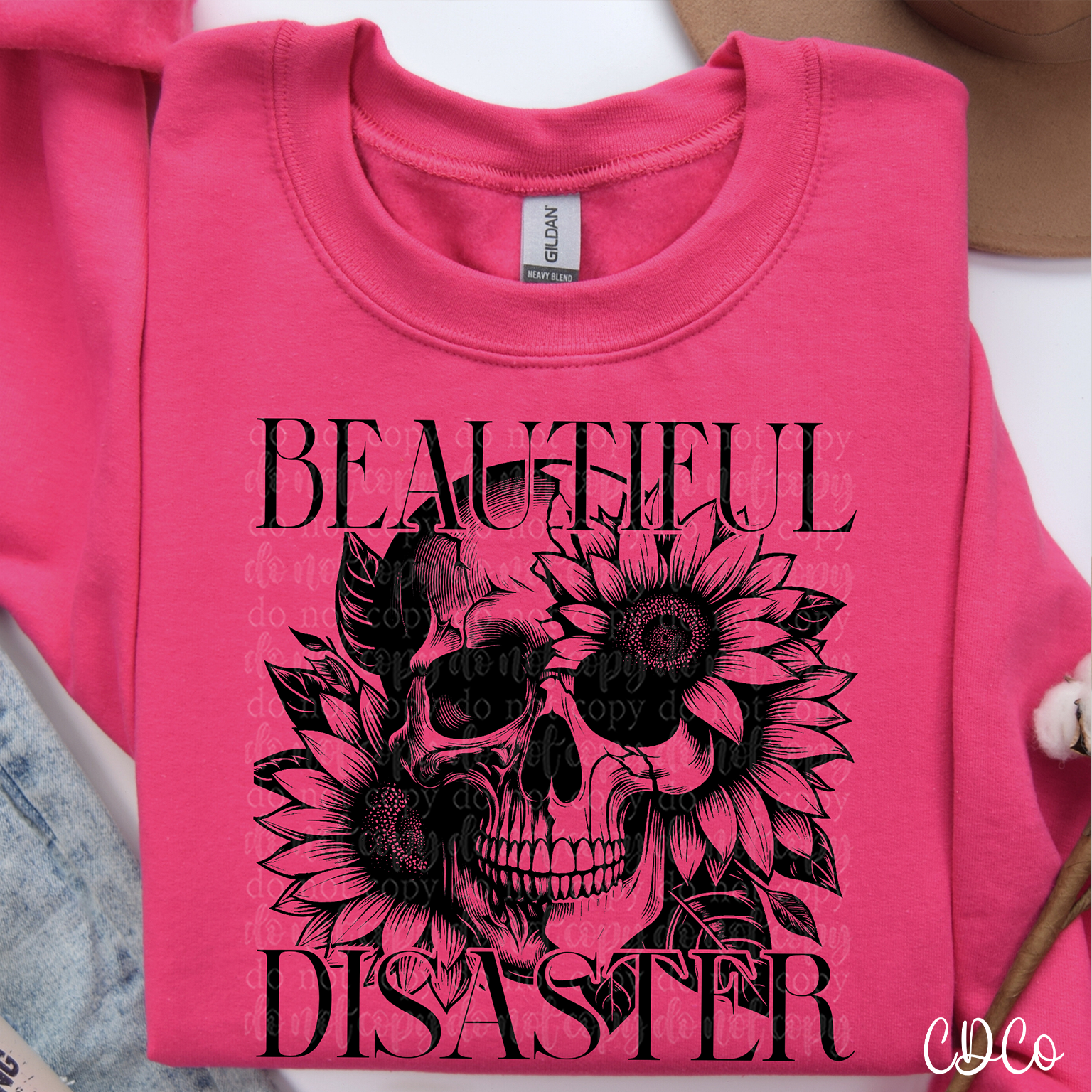 Beautiful Floral Skellie 3058 DTF