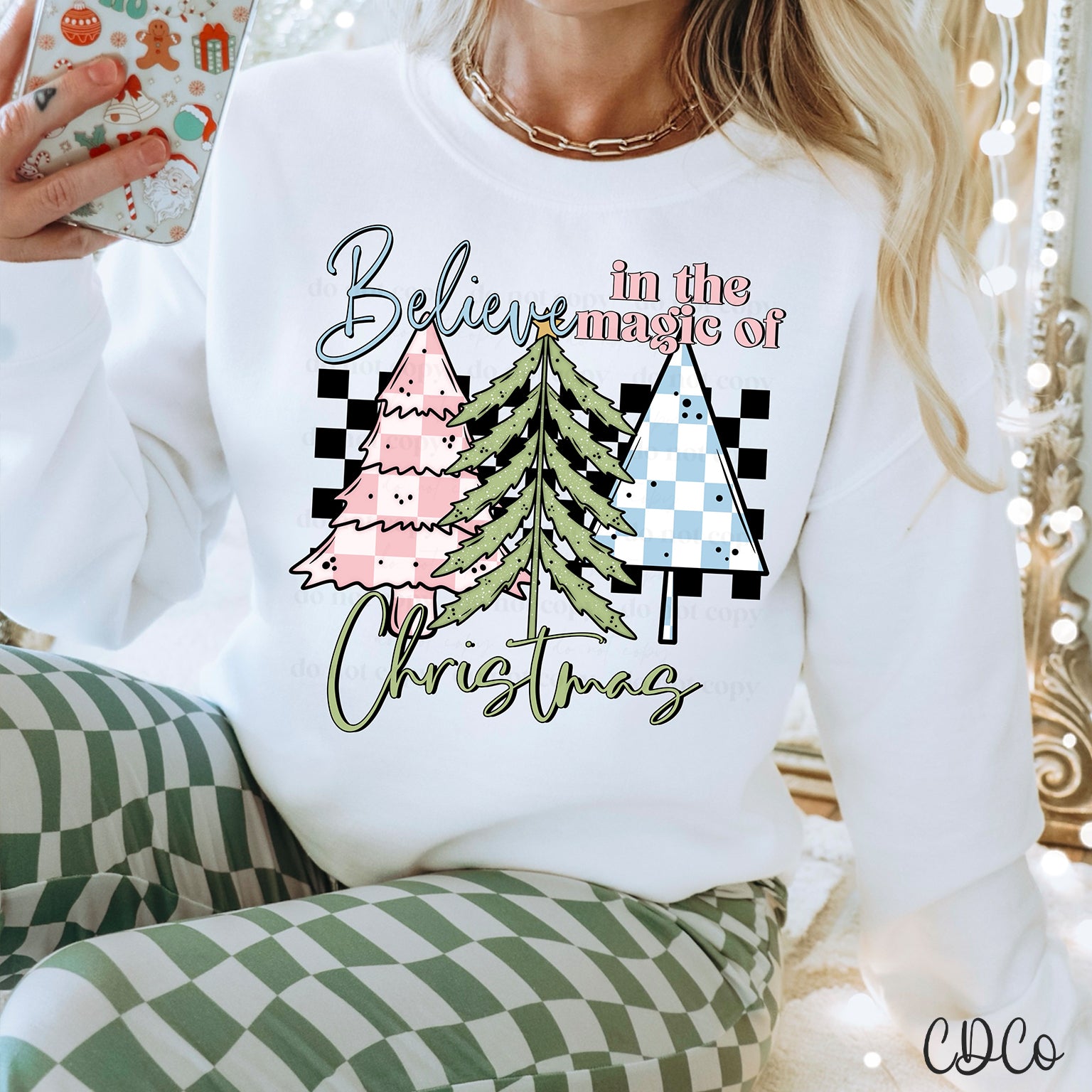 Believe in the Magic of Christmas Pastel 2091 DTF