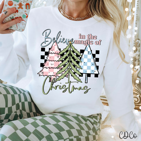 Believe in the Magic of Christmas Pastel 2091 DTF