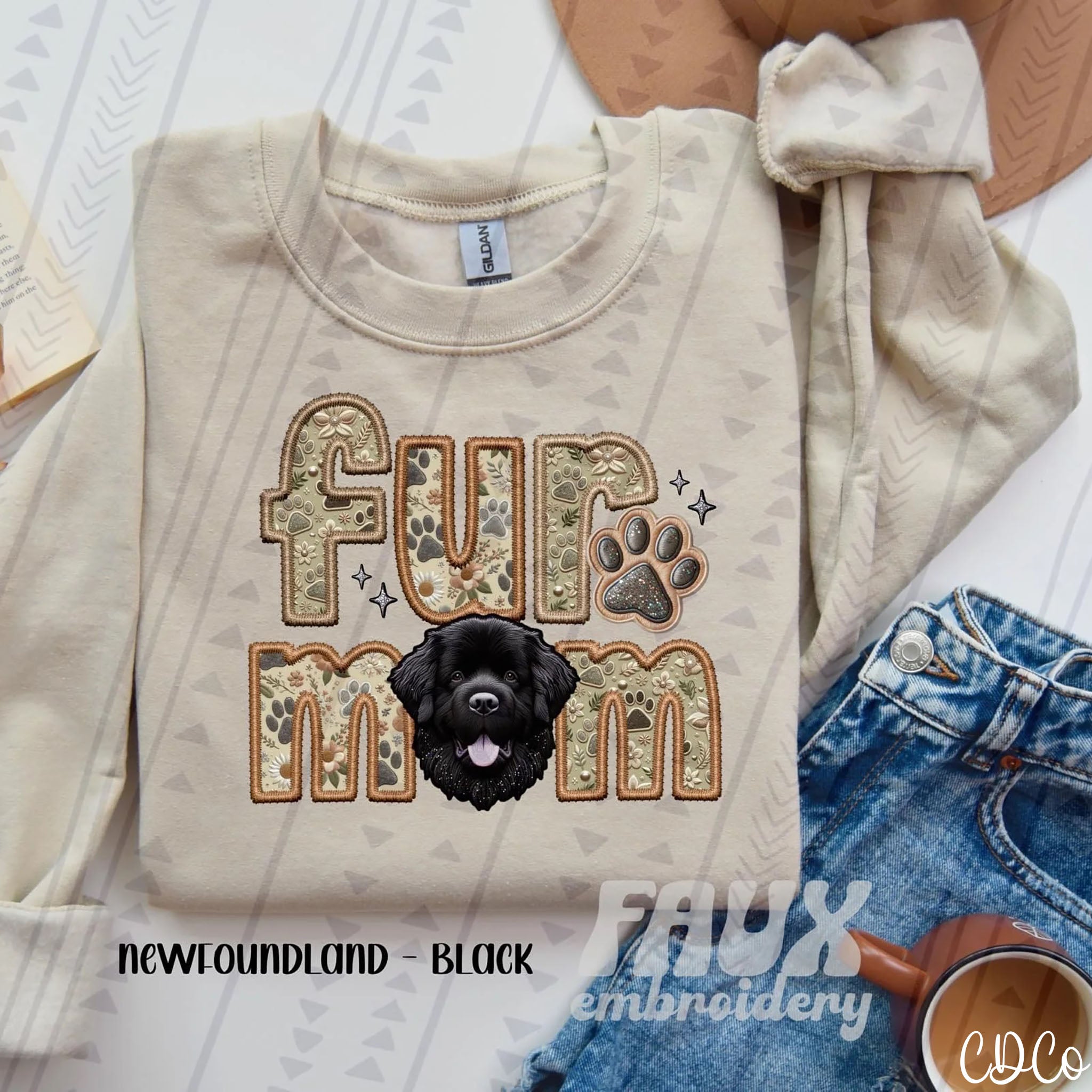 Fur Mom Dog Faux Embroidery DTF (6 of 6)