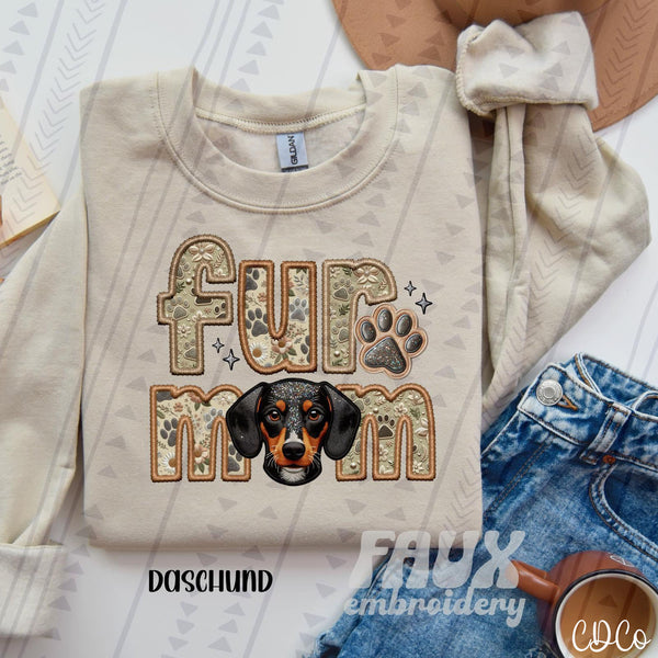 Fur Mom Dog Faux Embroidery DTF (4 of 6)