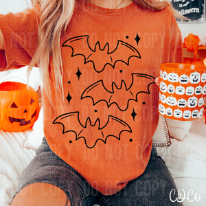 Bats Halloween DTF