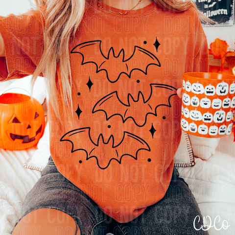 Bats Halloween DTF