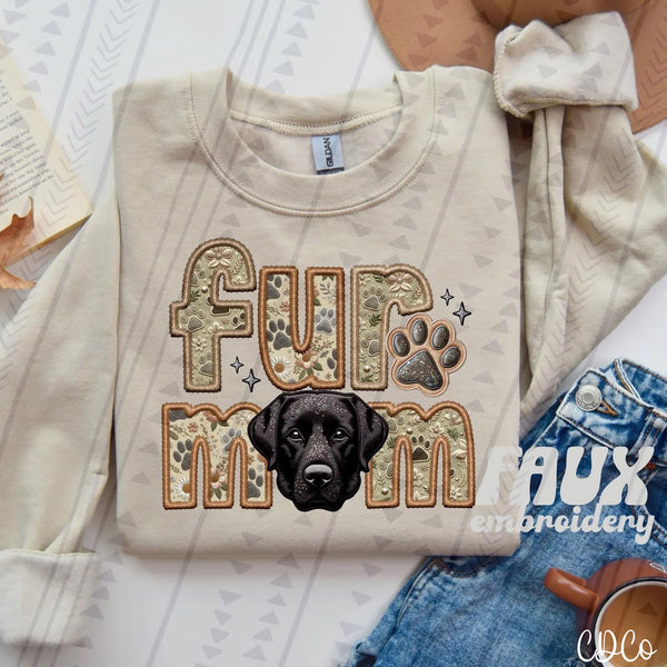 Fur Mom Dog Faux Embroidery DTF (1 of 6)