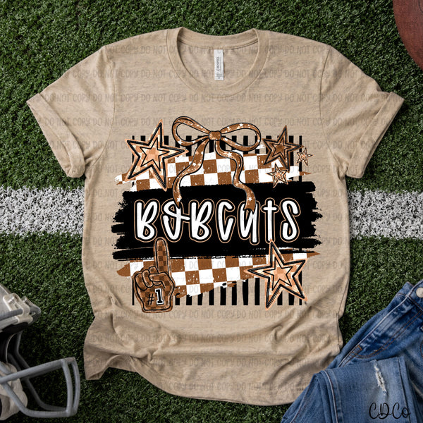 Brushstroke Striped Checkered Mascots DTF