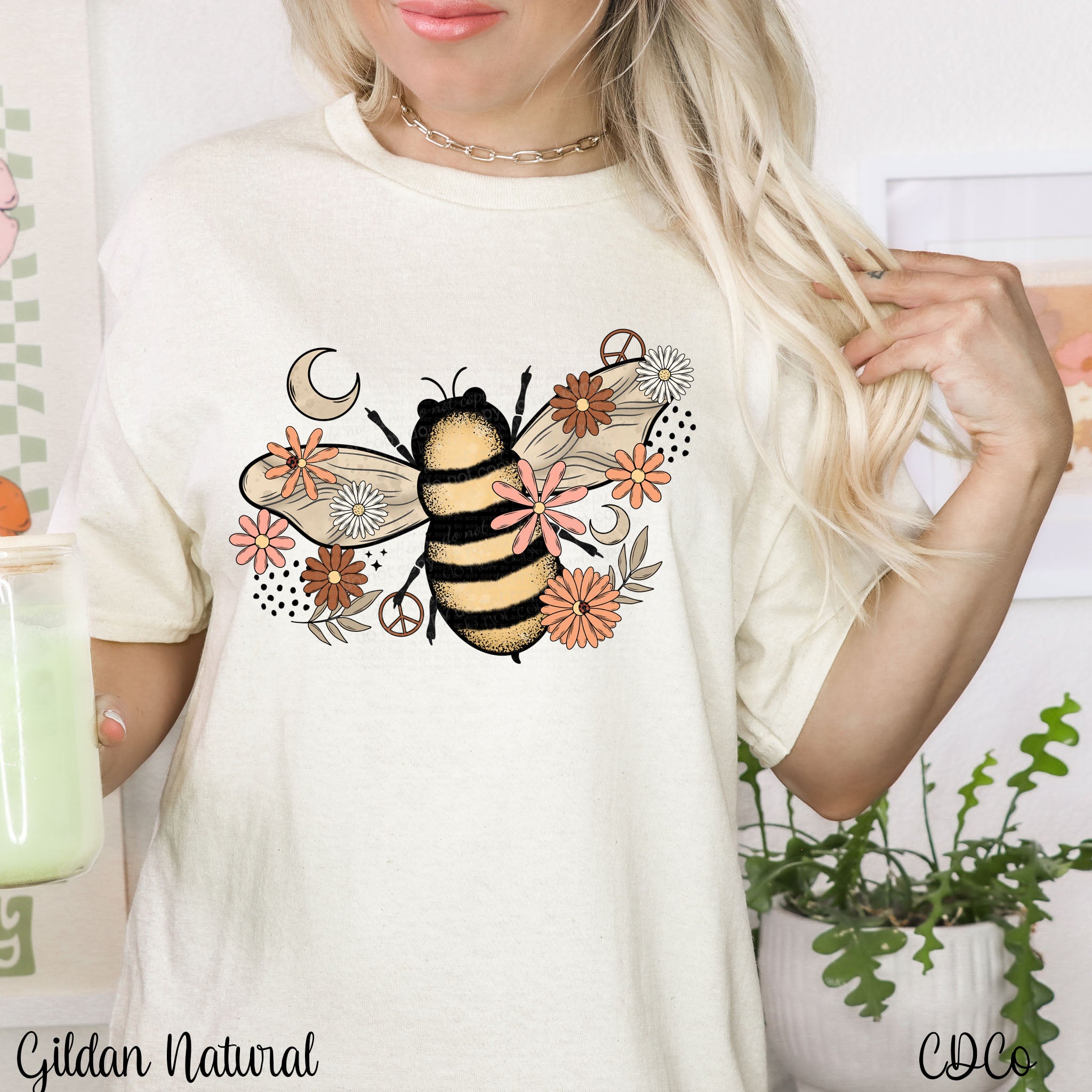 Boho Bee Floral 2977 DTF