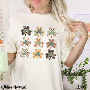Boho Shamrock Grid DTF