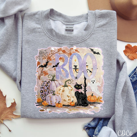 Oil Painted Boo Scene 5964 DTF