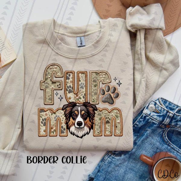Fur Mom Faux Dog Embroidery DTF (2 of 6)