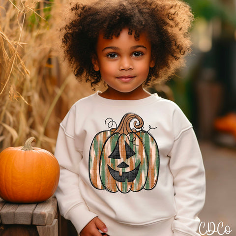 Boy Stroke Pumpkin DTF
