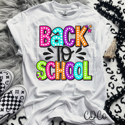 Bright Back to School DTF