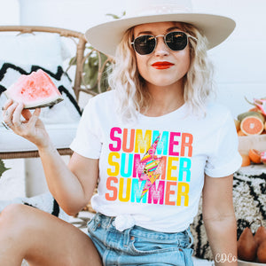 Bright Summer Bolt Stack DTF