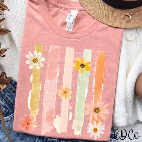 Brushstroke w/Flowers 2676 DTF