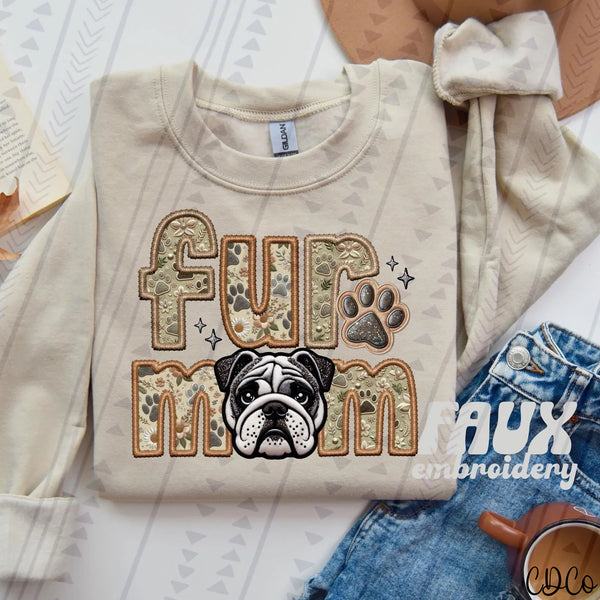 Fur Mom Dog Faux Embroidery DTF (1 of 6)