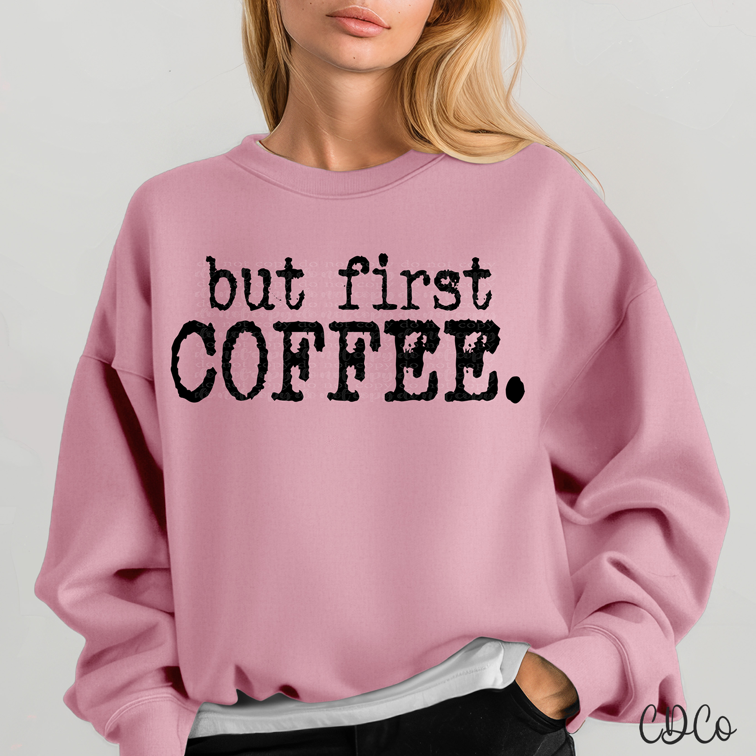 But First Coffee Black 3064 DTF