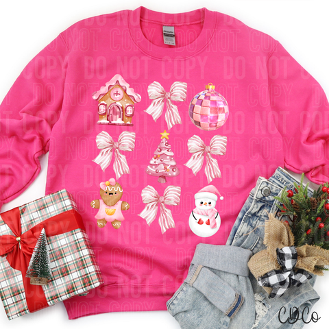 Christmas Gingerbread Grid 3216 DTF