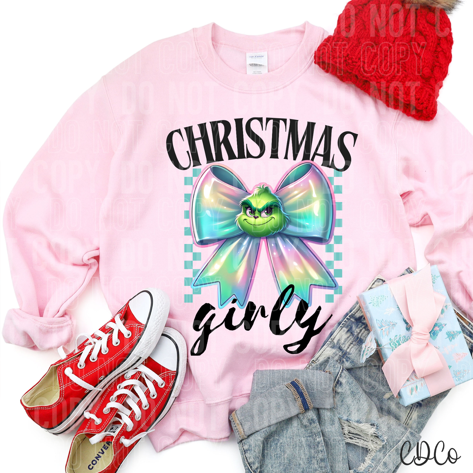 Christmas Girly Green 3070 DTF