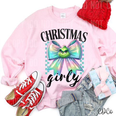Christmas Girly Green 3070 DTF