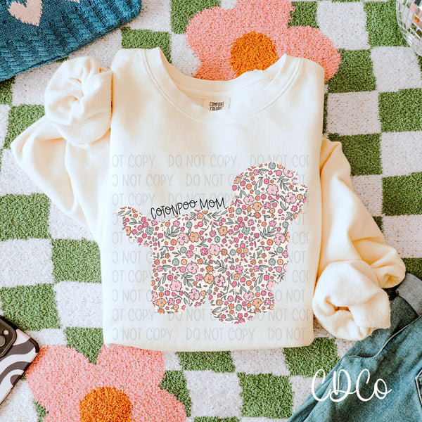Dog Mom Floral 5 of 6 DTF