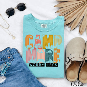 Camp More Worry Less Stack DTF