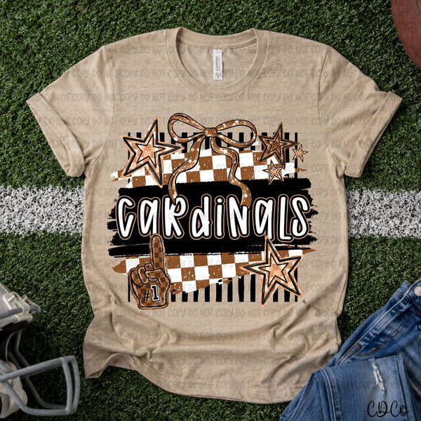 Brushstroke Striped Checkered Mascots DTF