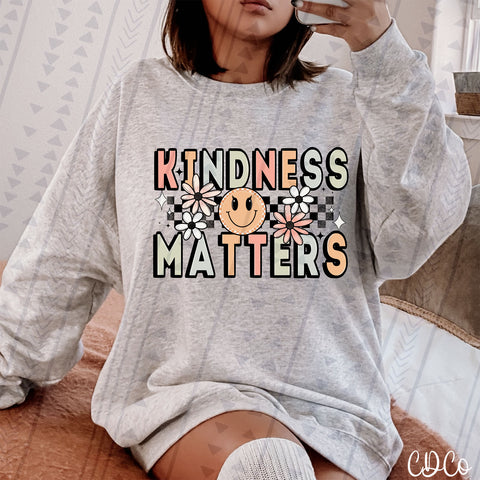 Checkered Kindness Matters 2894 DTF