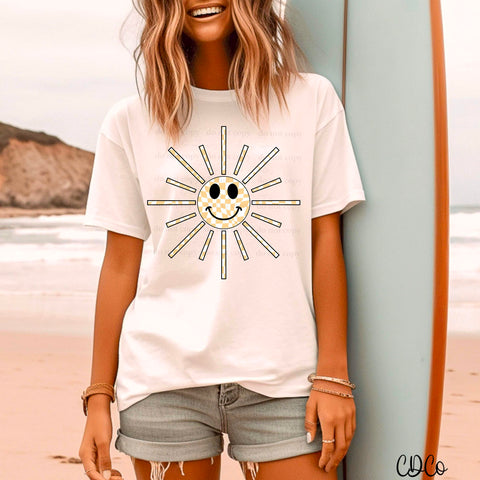 Checkered Sun DTF