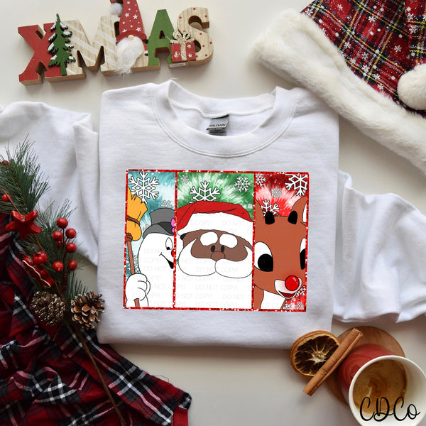 Christmas Character Trio (2 options) DTF
