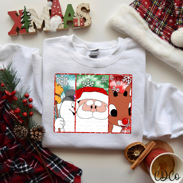 Christmas Character Trio (2 options) DTF
