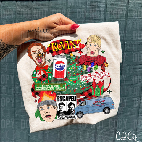Christmas Collage Home Alone 6658 DTF