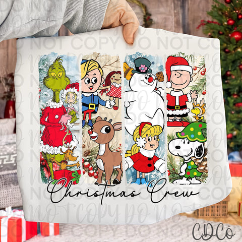 Christmas Crew Characters Brushstrokes 10090 DTF