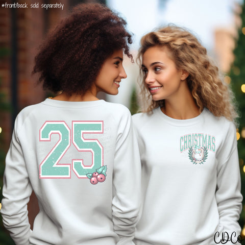 Mint Christmas Varsity DTF