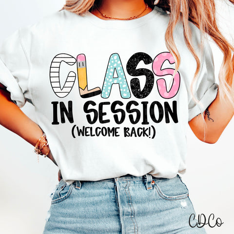 Class In Session Black 6232 DTF