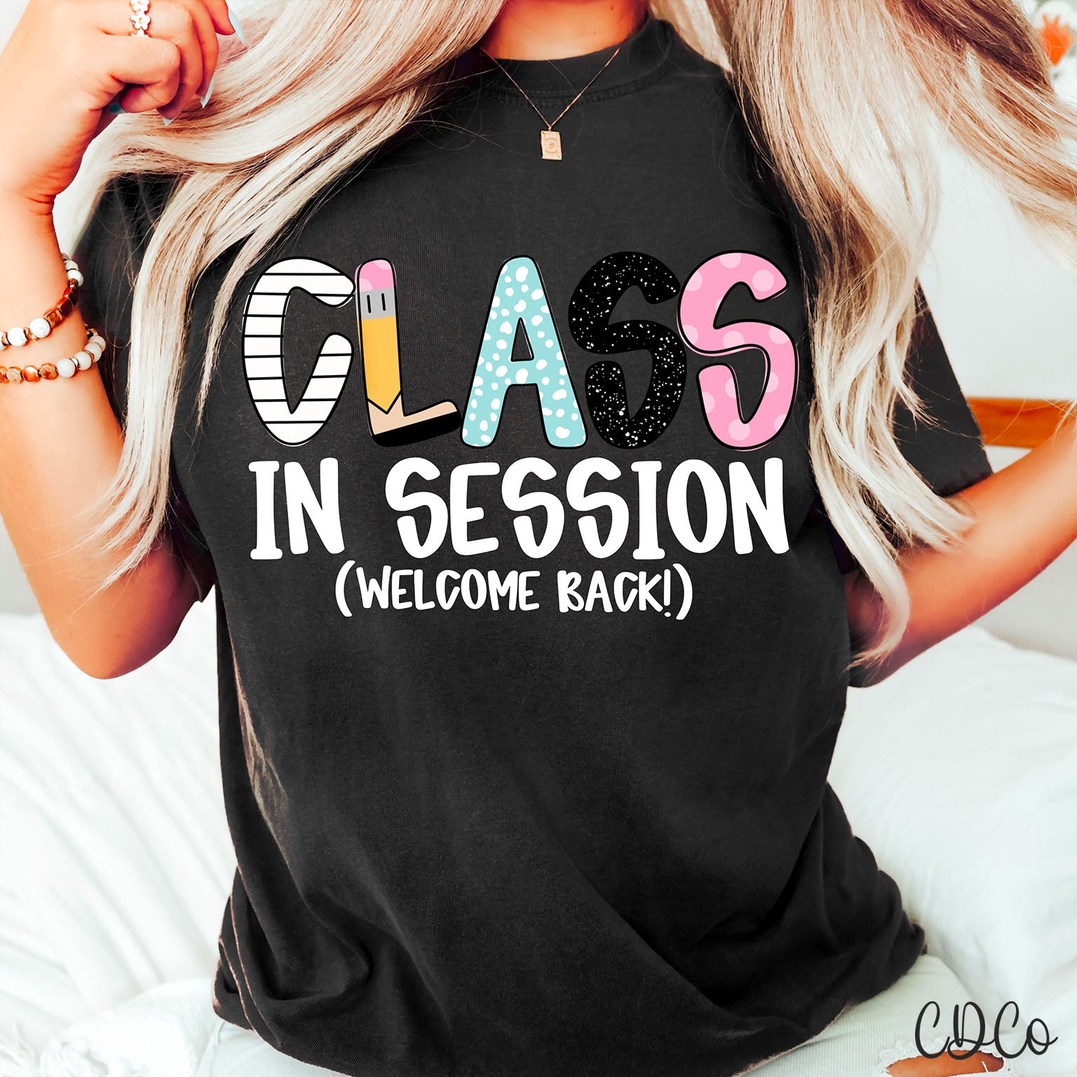 Class In Session White 6231 DTF