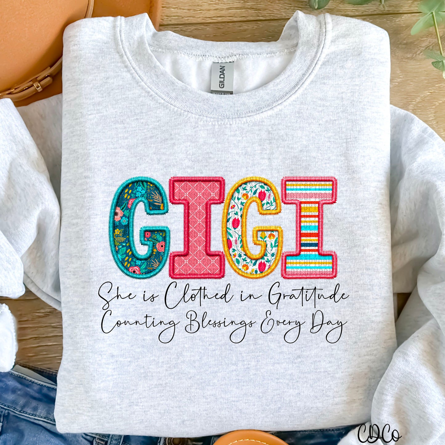 She is Clothed in Gratitude Faux Embroidery DTF (1 of 6)