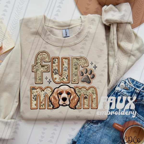 Fur Mom Dog Faux Embroidery DTF (1 of 6)