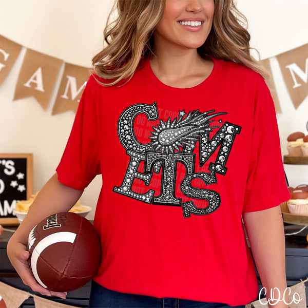 Faux Embroidery Bling Mascots DTF 4 of *