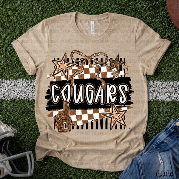 Brushstroke Striped Checkered Mascots DTF