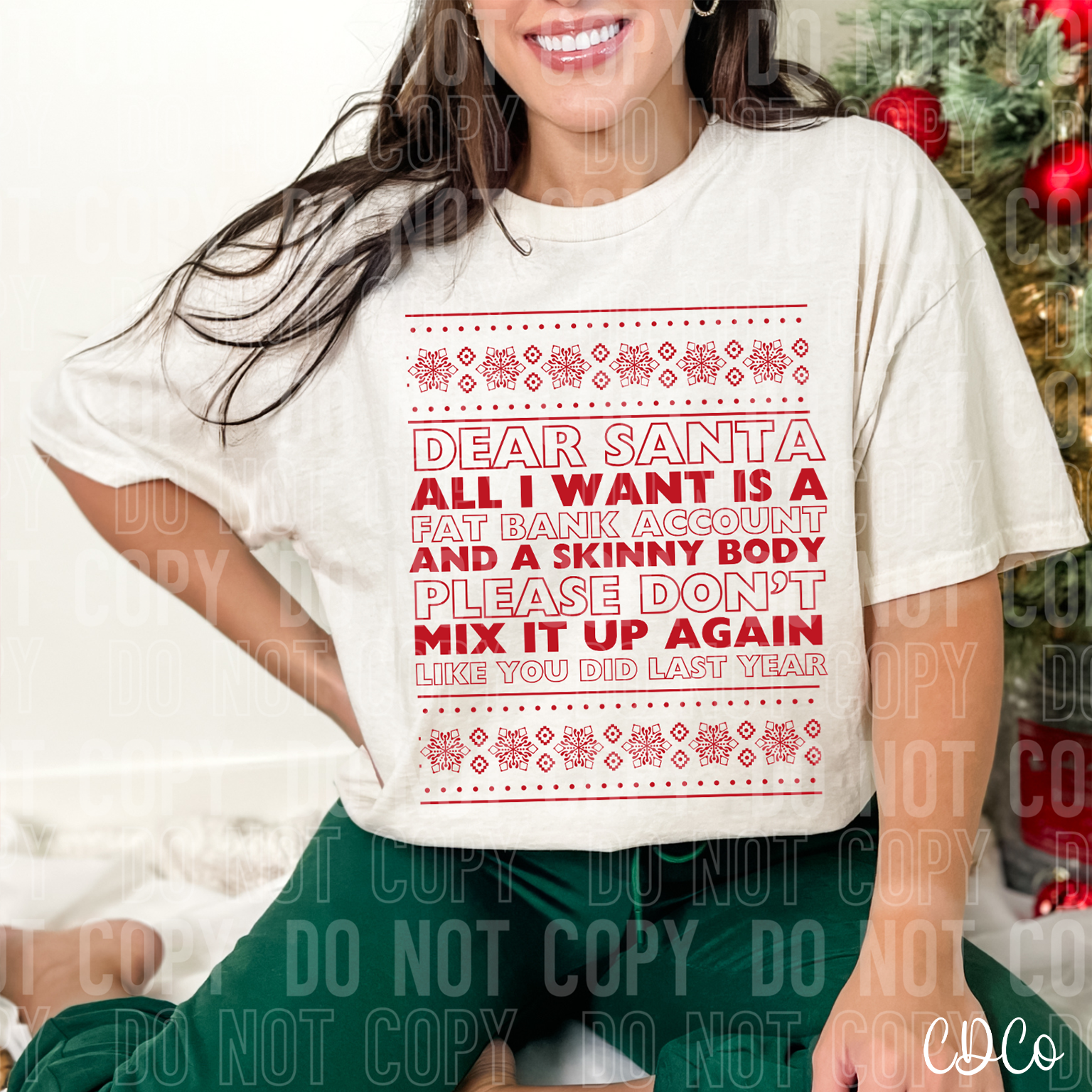 Dear Santa All I Want 3217 DTF