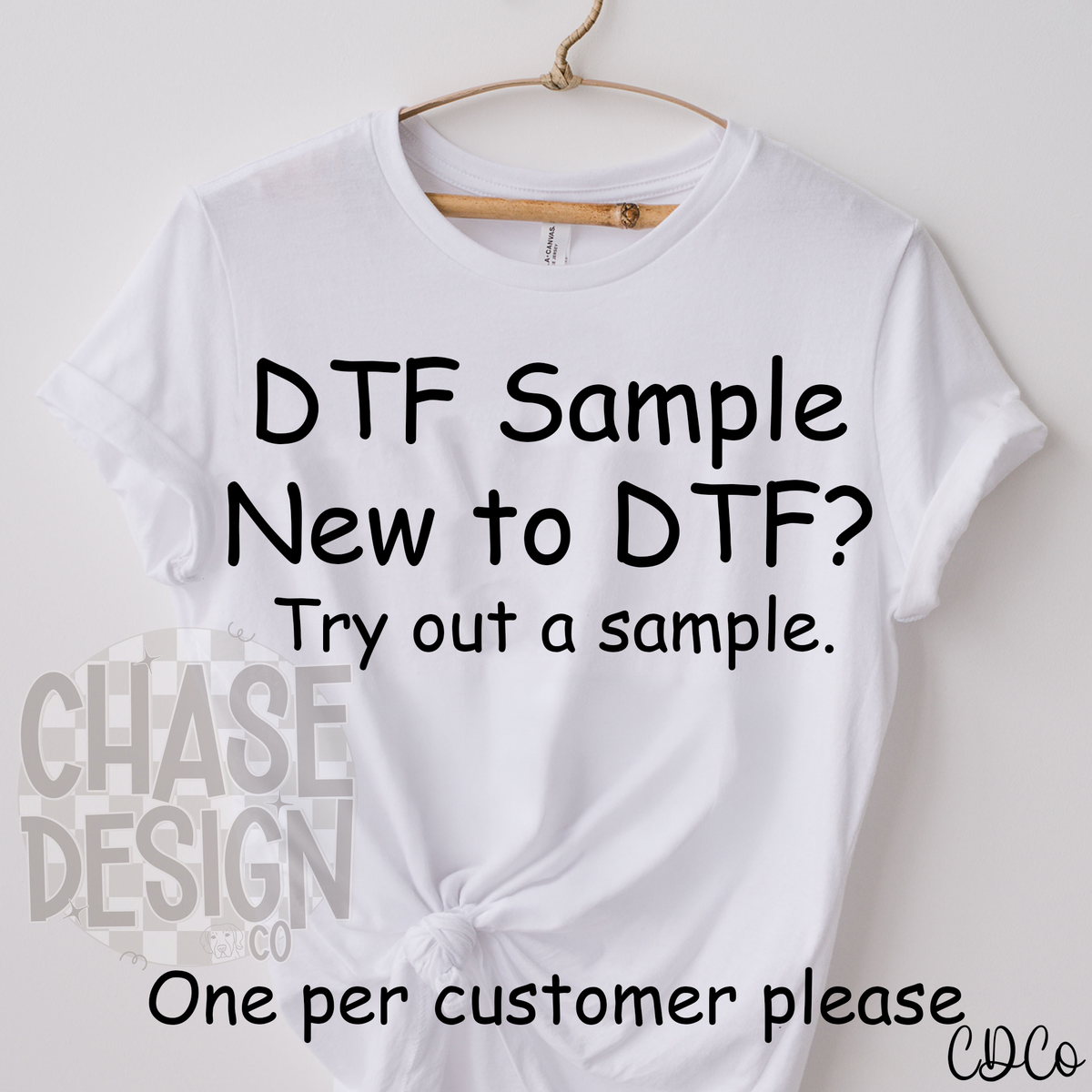DTF Sample - ONE PER CUSTOMER – Chase Design Co.