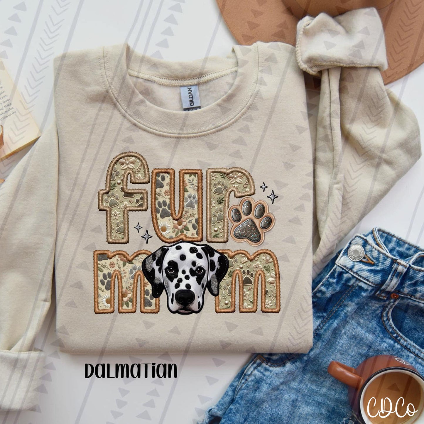 Fur Mom Dog Faux Embroidery DTF (5 of 6)