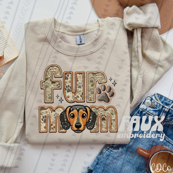 Fur Mom Dog Faux Embroidery DTF (1 of 6)