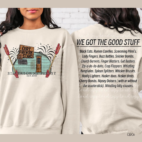 Dirt Firework Stand DTF