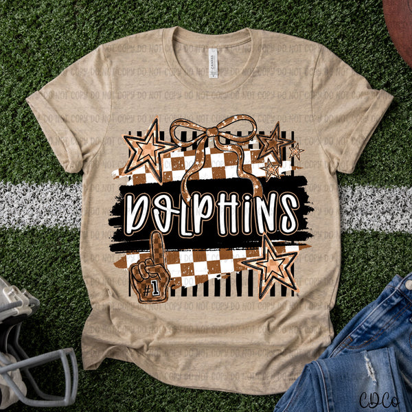 Brushstroke Striped Checkered Mascots DTF
