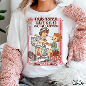 Don't Be a Sissy Vintage Nurse DTF