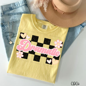 Dramatic Checkered DTF